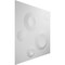 Ekena Millwork Cole EnduraWall Decorative 3D Wall Panel, White, 19 5/8"W x 19 5/8"H WP20X20COWH - alternate 5